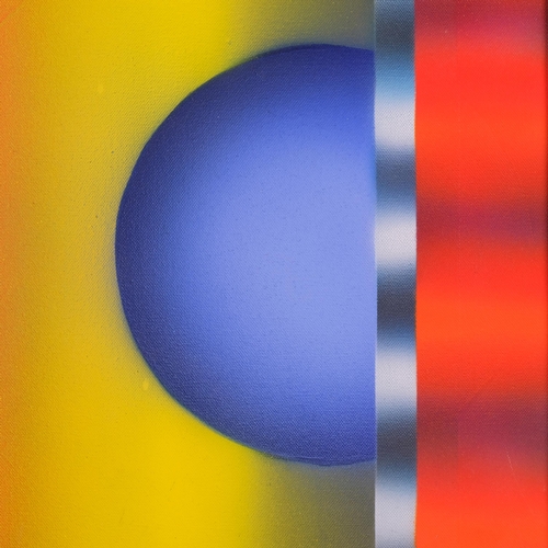 522 - Barrie Cook (1929 - 2020), Projected Images, 2015, acrylic on canvas, 50cm x 40cm, framed
