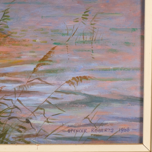 528 - Arthur Spencer Roberts (1920 - 1997), Winchelsea Marshes, oil on board, 1968, 50cm x 60cm, framed