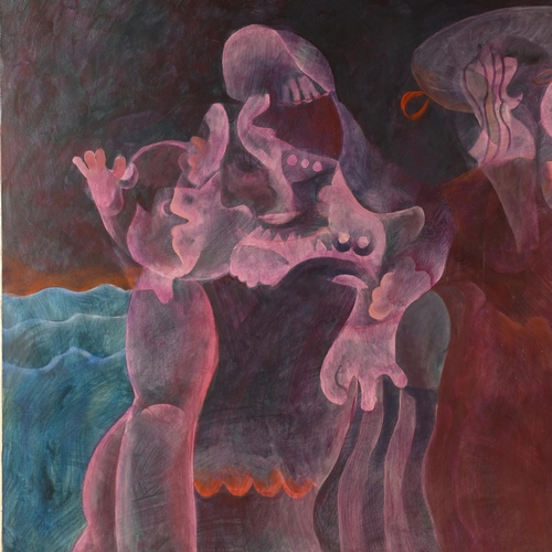 547 - Roland Jarvis (1926 - 2016), largescale abstract composition, oil on canvas, 122cm x 183cm (4' x 6')... 