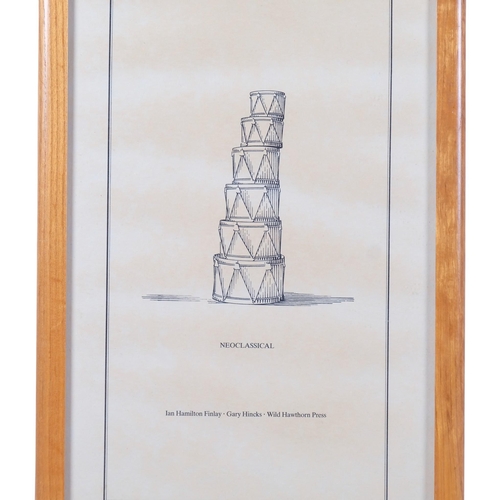 553 - Ian Hamilton Finlay, Classical And Neo-Classical, print, published by Wild Hawthorne Press, image 59... 