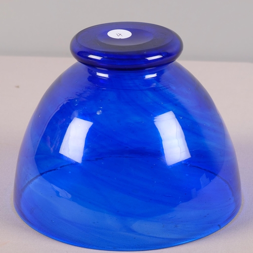 36 - WILLIAM BUTLER for Whitefriars Glass (James Powell & sons), a cobalt blue swirl glass vase, height 1... 