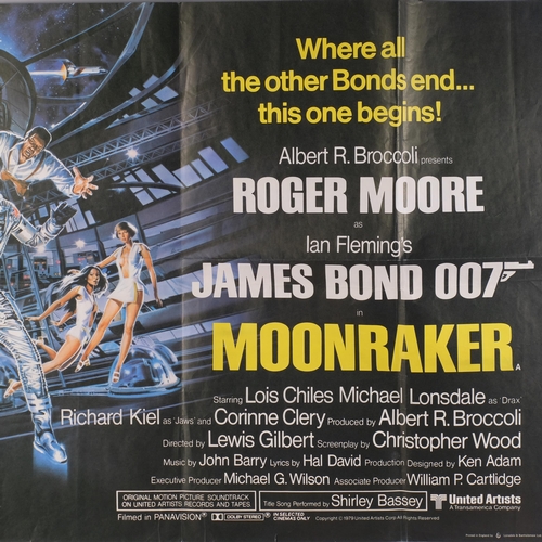 4 - James Bond: Moonraker (1979), British Quad Film Poster, artwork by Daniel Goozee, 30 x 40