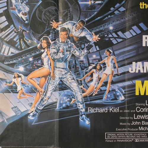 4 - James Bond: Moonraker (1979), British Quad Film Poster, artwork by Daniel Goozee, 30 x 40