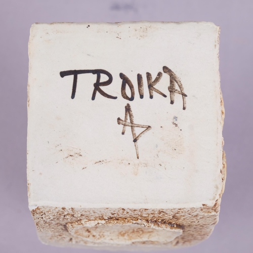 41 - AVRIL BENNET for Troika, Cornwall, a Newlyn spice jar, mid-late 1970s', makers marks to base, height... 
