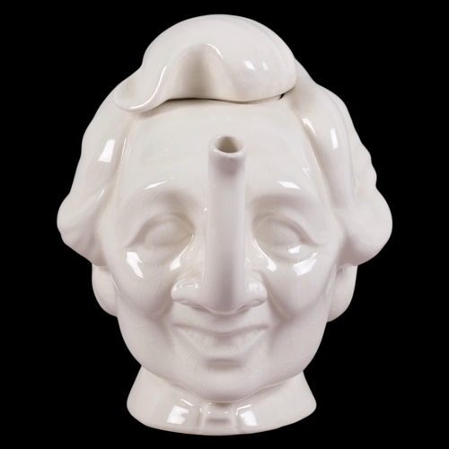 48 - Luck & Flaw, a Spitting Image tea pot modelled as a head of Margaret Thatcher, height 21cm