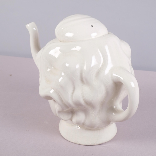 48 - Luck & Flaw, a Spitting Image tea pot modelled as a head of Margaret Thatcher, height 21cm