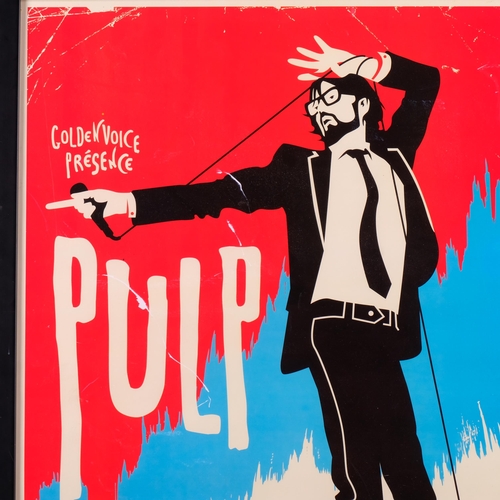 58 - Pulp, an American concert poster designed by KII ARENS (b.1967-), American, signed in pen by artist,... 