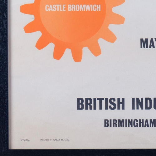 59 - A 1952 British Industries Fair poster, printed by Foss & Cross Ltd, London, framed, poster size 75 x... 