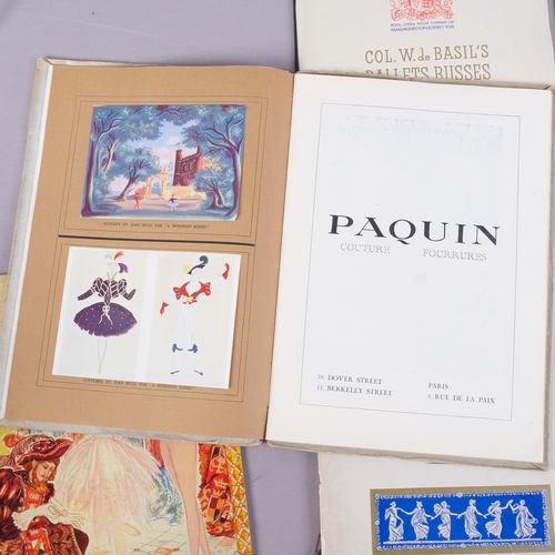 201 - Six 1930s Ballet Theatre programmes, including Col. de Basil’s Ballets Russes with plates of designs... 