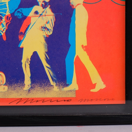 57 - An original psychedelic poster design by VICTOR MOSCOSO (b1936-) Spanish-American, Neon Rose 1967 #B... 