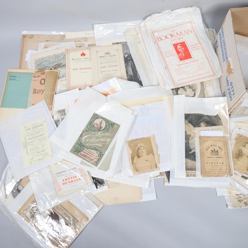 105 - A rich trove of ephemera relating to women in the theatre from the Victorian era into the mid-twenti... 