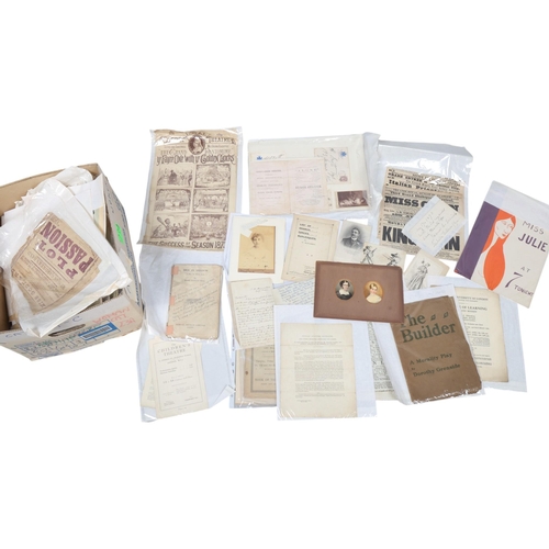 107 - A rich trove of ephemera relating to women in the theatre from the Victorian era into the mid-twenti... 