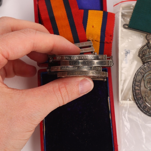 390 - A South African family medal group spanning South African War (1899-1902), First and Second World Wa... 