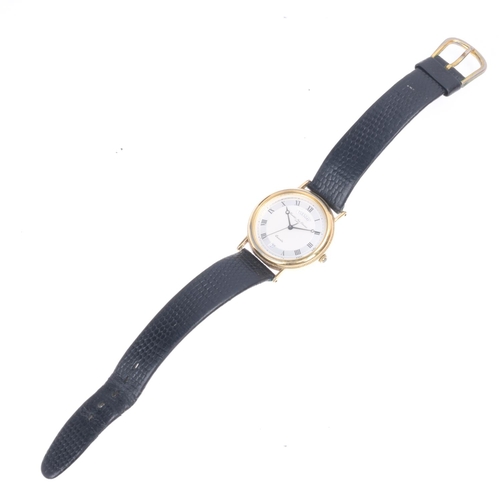 1014 - CASIO - a gold plated stainless steel Traddy Neo Classic quartz calendar wristwatch, silvered dial w... 
