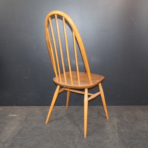2039 - A Mid Century Ercol Windsor model 365 'quaker' Dining chair in beech and elm in a blonde finish.