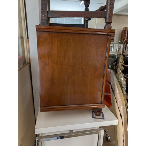 2010 - An American mid-century Art Deco desk with unusual curved pedestal end and foot. W110.5cm, H63cm, D4... 