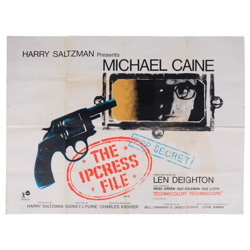 The Ipcress File, (1965) British Quad Film Poster, starring Michael Caine, from the novel by Len Deighton, 30" x 40"
