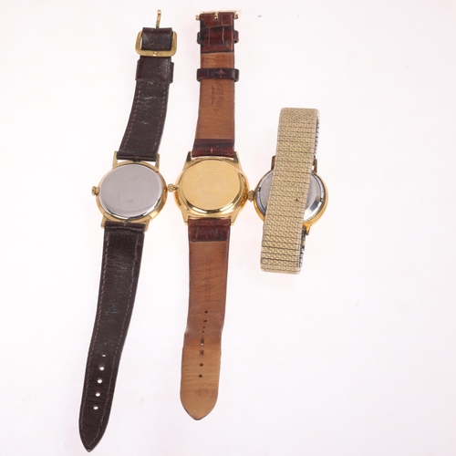 1040 - 3 wristwatches, comprising 2 x Rotary, and 1 x Helbros automatic (3)