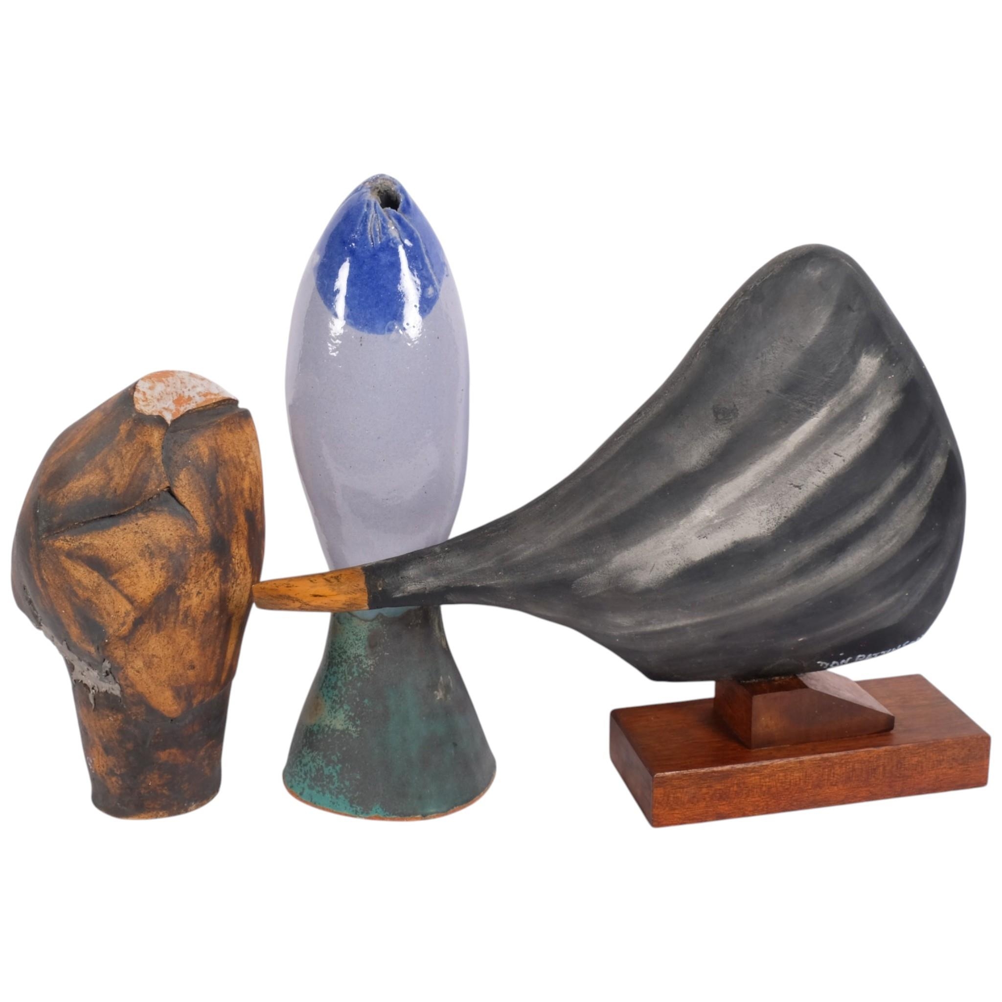Three various abstract sculptures