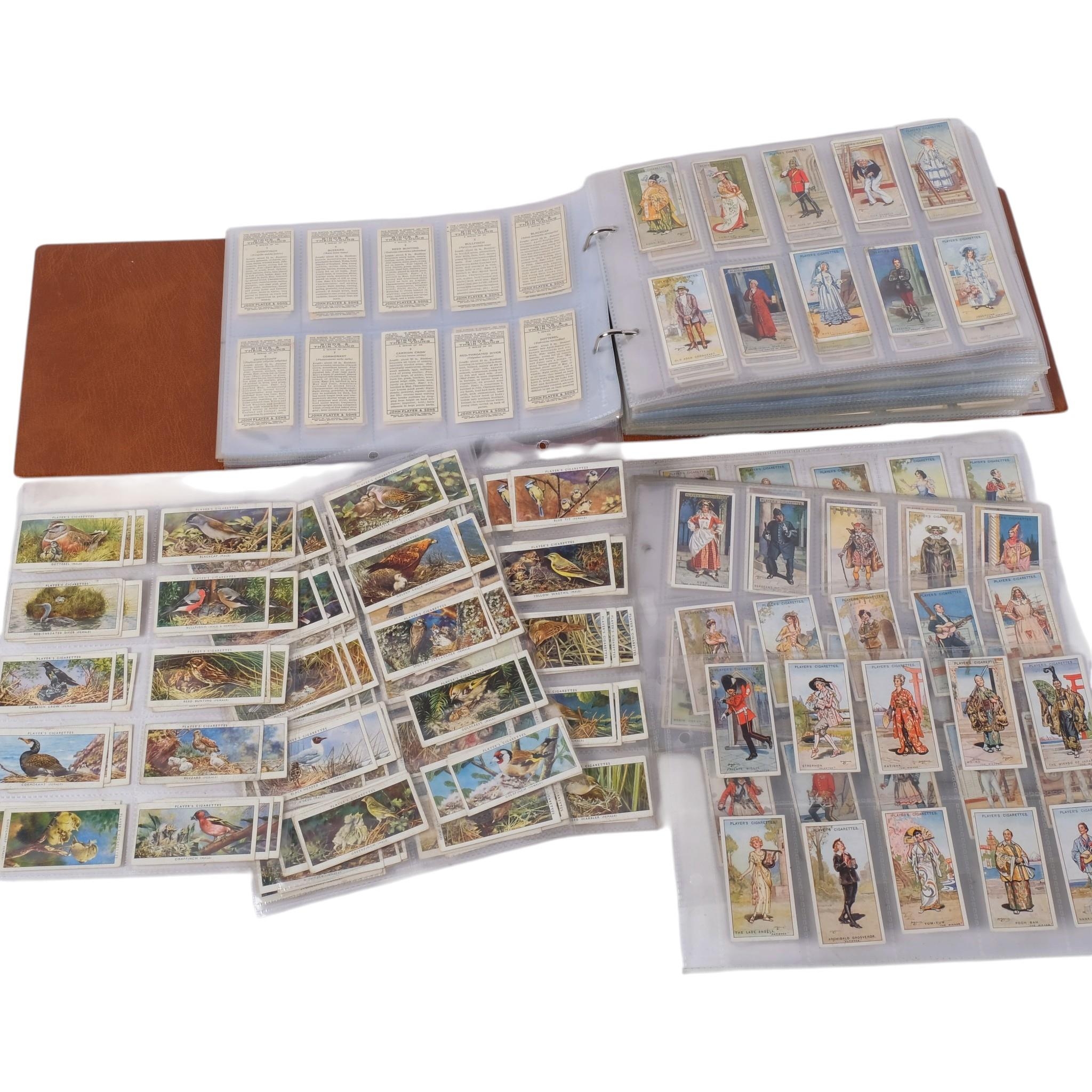 An album of cigarette cards, including complete sets, issued by John ...