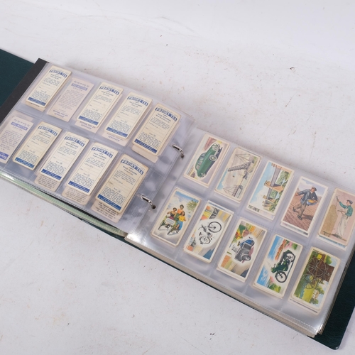 An album of cigarette cards, many complete sets, issuers including ...