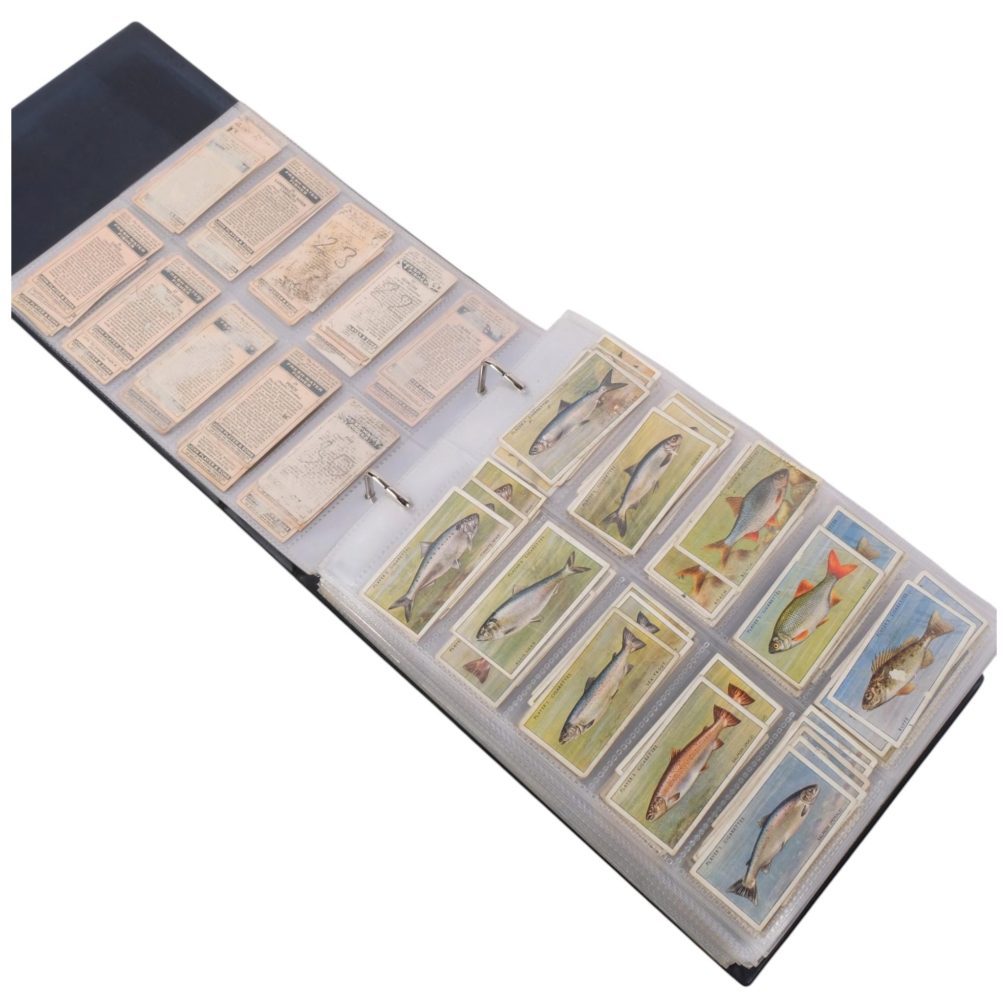 An album of cigarette cards, many complete sets, these by John Player ...