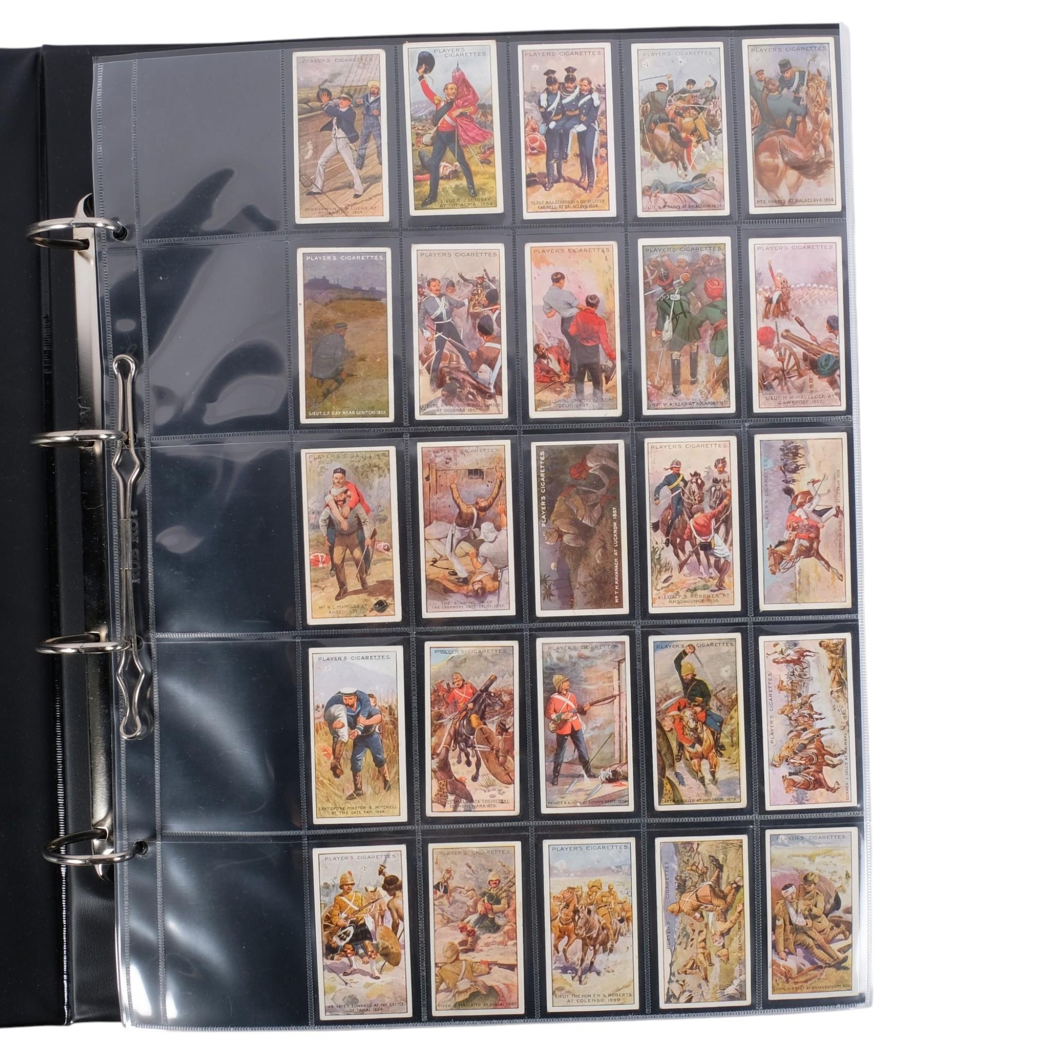 A large album of cigarette cards, including complete sets, these issued ...