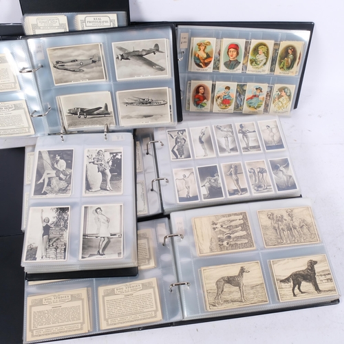 5 albums of cigarette cards, mainly in complete sets, mostly issued by ...