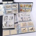 5 albums of cigarette cards, mainly in complete sets, mostly issued by ...