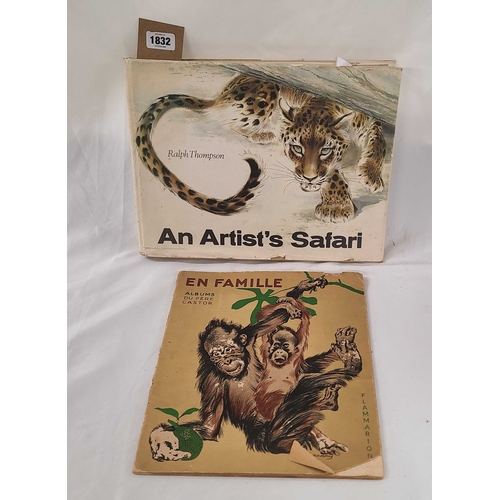 1832 - 'An Artist's Safari' by Ralph Thompson: hardback with printed dustcover, published by William Collin... 