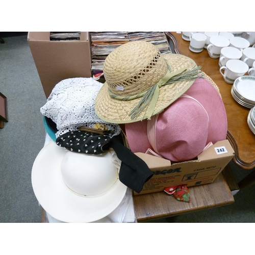 242 - Collection of assorted Hats and textiles