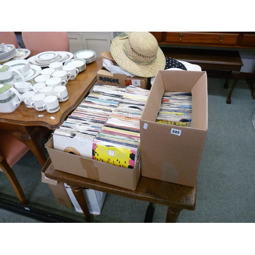 243 - Large collection of assorted Singles with covers