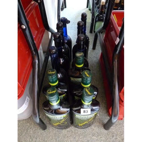 83 - 5 Bottles of Monterez Citron & Seven bottles of Harveys Bristol Cream