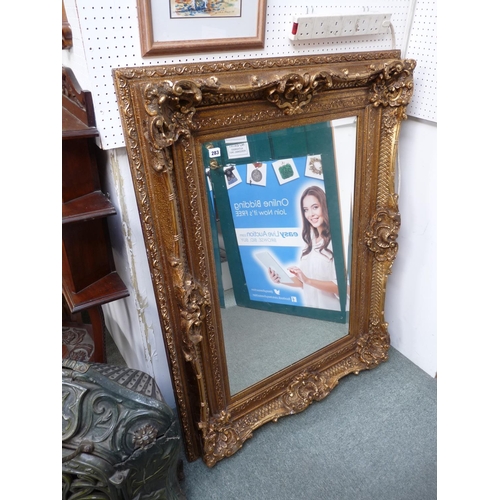 283 - Large 20thC Gilt Ornate bevel edge mirror