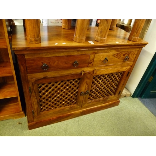 54 - Large Indonesian Hardwood Sideboard