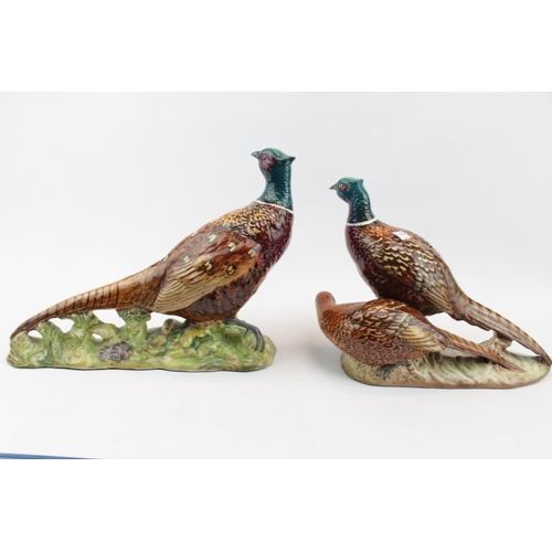 12 - Large Beswick Pheasant Model 1225, 25cm in Length and a  Beswick pheasant figure group no. 2078, pri... 