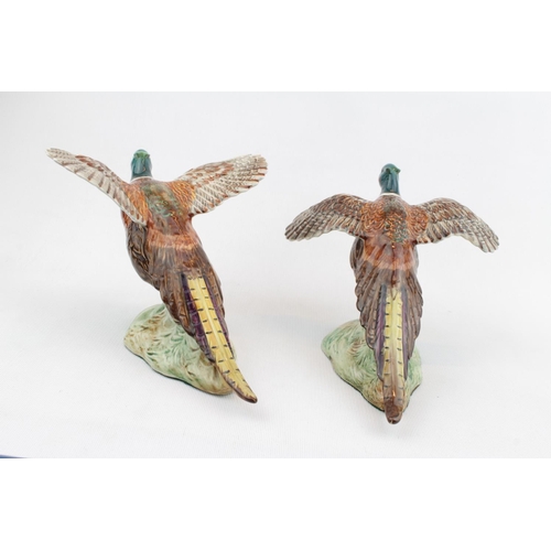 14 - 2 Beswick Pheasant models One with winged outstretched, no. 850 & One with Wings up no.849