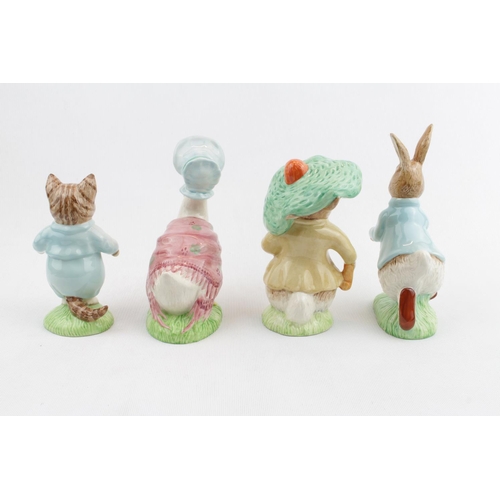 18 - 2 Royal Albert Blow Up Figures Benjamin Bunny and Tom Kitten, and 2 Beswick Figures Jemima Puddleduc... 