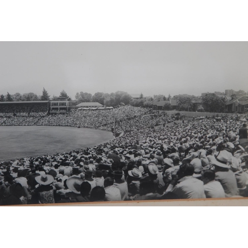 74 - RARE Large Original Panoramic Photograph South Africa v England 1939, Wanderers Old Ground, Johannes... 