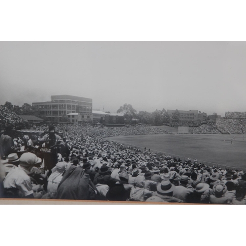 74 - RARE Large Original Panoramic Photograph South Africa v England 1939, Wanderers Old Ground, Johannes... 