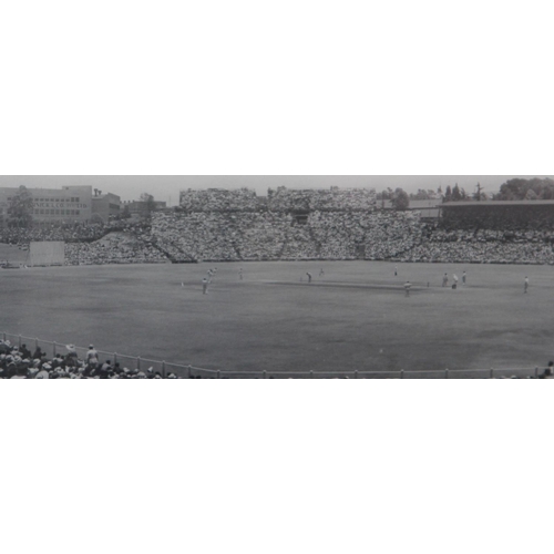 74 - RARE Large Original Panoramic Photograph South Africa v England 1939, Wanderers Old Ground, Johannes... 