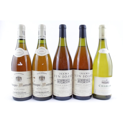 117 - 5 Bottles of White Wine to include Domaine Du Colombier 2011, 2 Bottles of Inama Vin Soave Classico ... 