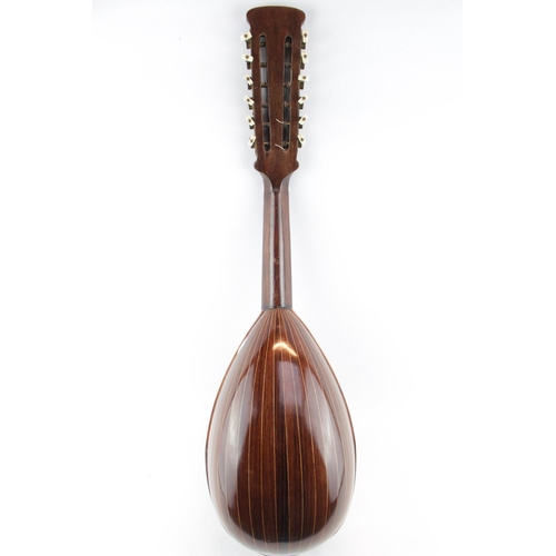 173 - Alfredo Albertini of Catania cased Mandolin with Mother of Pearl inlay, in fitted case