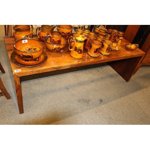 373 - Interesting Rosewood Veneer coffee table of Simple construction