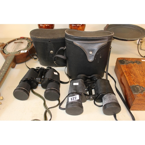 127 - 2 Pairs of Binoculars inc. Miranda 10 x 50 and Stem 7 x 50 Binoculars