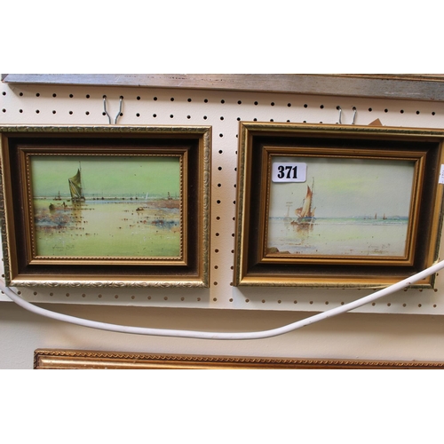 371 - Pair of Watercolours by Frederick Bull dated 1980 of fishing boats