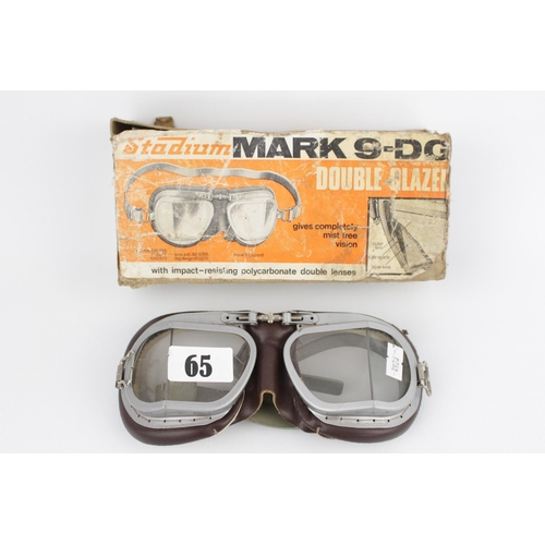 65 - Boxed Stadium Mark 9-DG Double Glazed Goggles