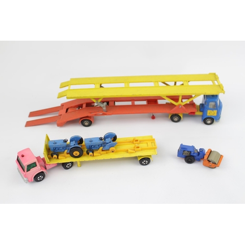 97 - Dinky Toys Articulated car transporter and other vehicles