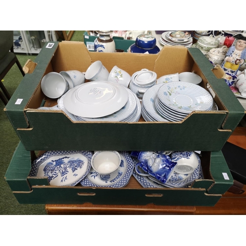 200 - Mikasa Precious Blue Michelle pattern dinner set and assorted ceramics