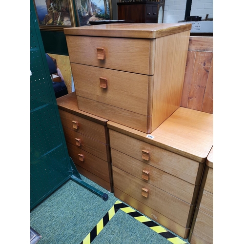 64b - 3 G Plan Bedside chests (matches previous lot)